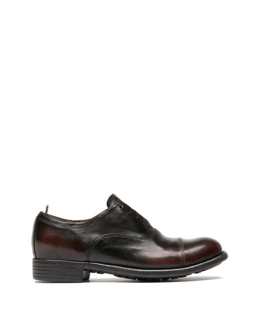 Officine Creative Black Calixte 003 Patina Leather Derby