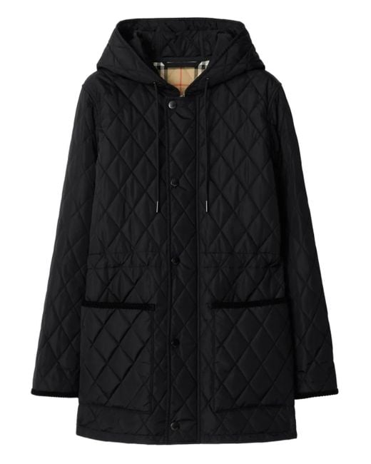 Doudoune À Capuche Burberry en coloris Black