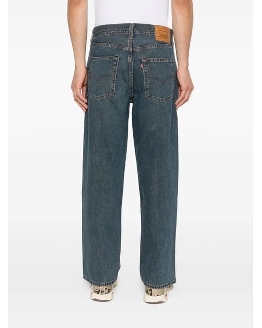 Levi's Gray 578 Five-Pocket Cotton Jeans for men