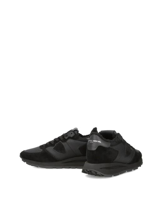 Philippe Model Black Panelled Running Sneakers