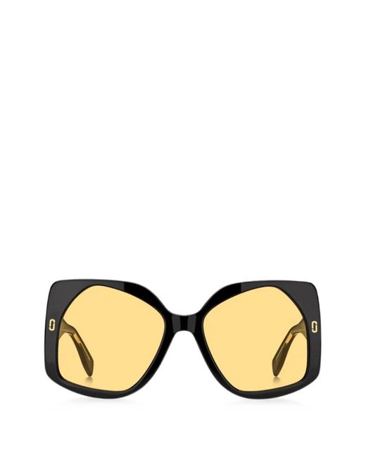 Marc Jacobs Black Geometric-Frame Sunglasses