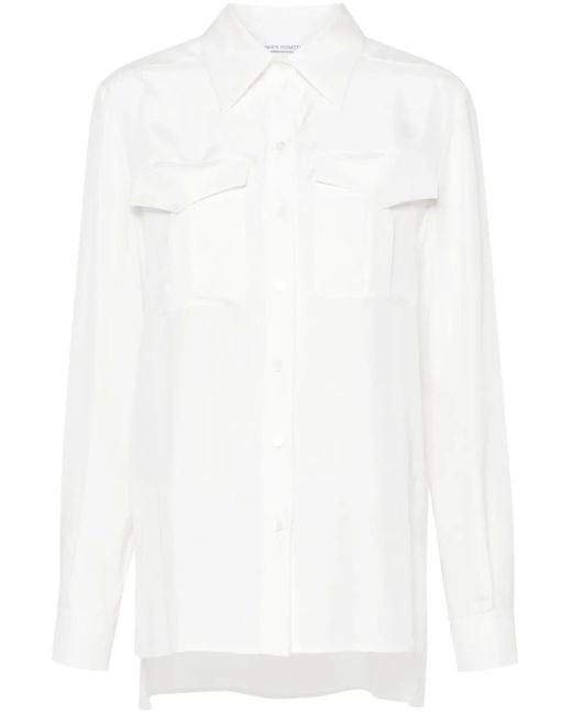 Chemise En Popeline Alberta Ferretti en coloris White