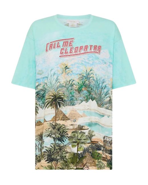 Camilla Green Multi Views Of The Valley T-Shirt