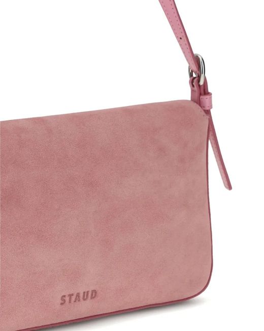 Staud Pink Harlow Shoulder Bag