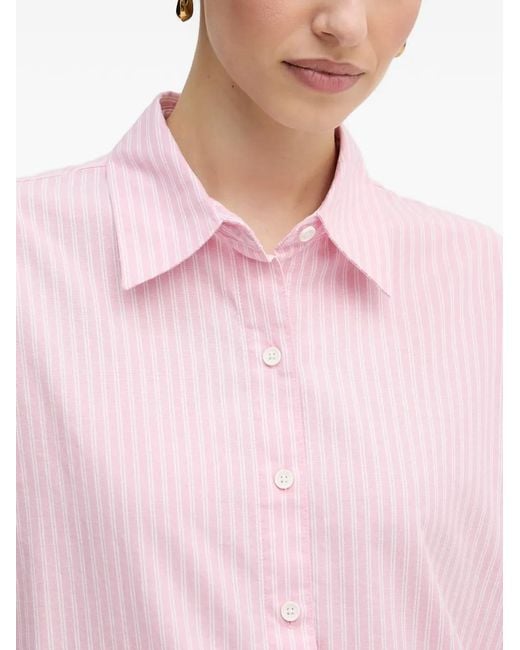 Barbour Gestreept Overhemd in het Pink