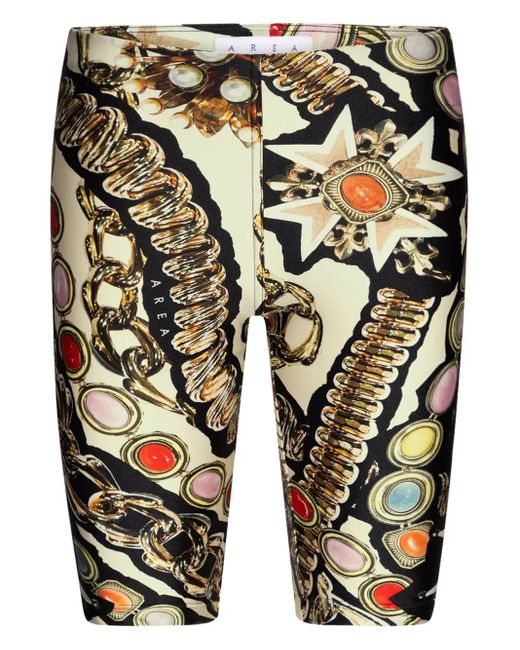 Area Natural Shorts Im Biker-Look