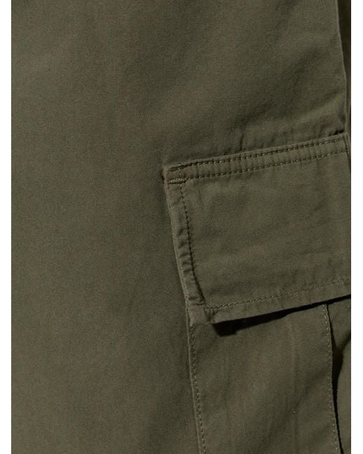 Carhartt Green Mandler Elasticated-Waist Cargo Shorts for men
