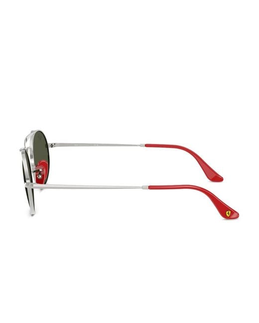 Ray-Ban Green Oval-Frame Sunglasses