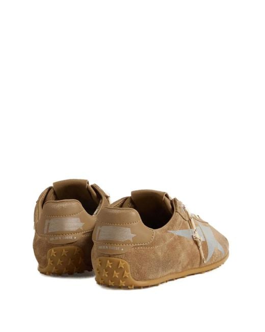 Golden Goose Deluxe Brand Brown Marathon Speed Suede Star Trainers