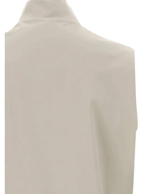 Rrd White Stand-Up Collar Zip Vest for men
