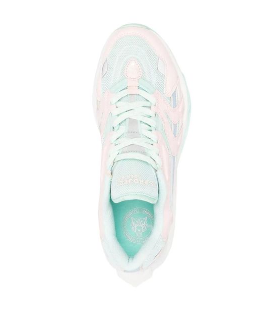 Philipp Plein White Panelled Chunky Lace-Up Sneakers
