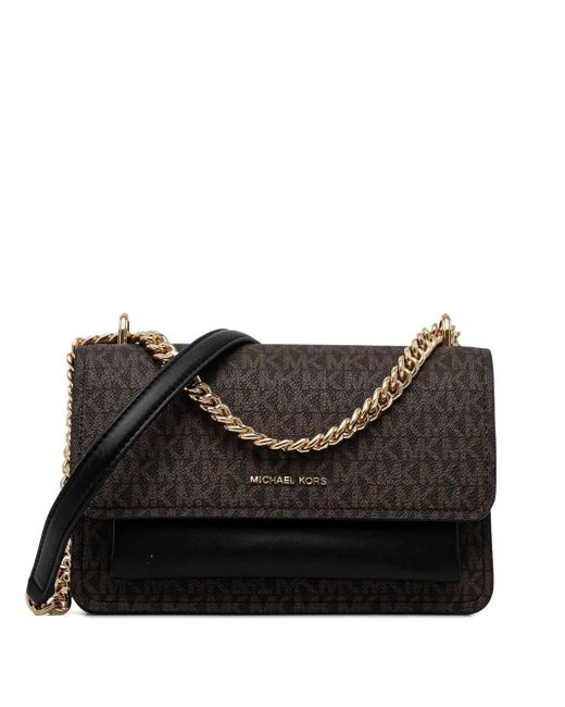 MICHAEL Michael Kors Black Claire Monogrammed Cross Body Bag