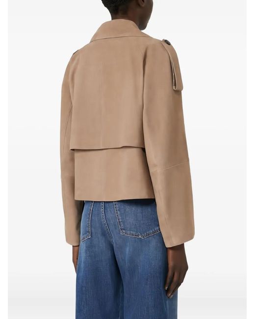 Weekend by Maxmara Natural Maga Leather Jacket