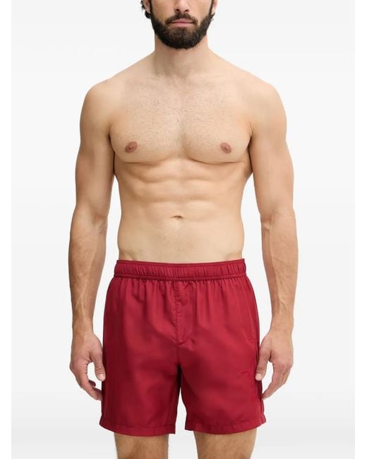 Trussardi Logo-Embroidered Swim Shorts for men
