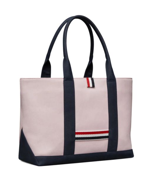 Thom Browne Purple Small Tool Tote Bag