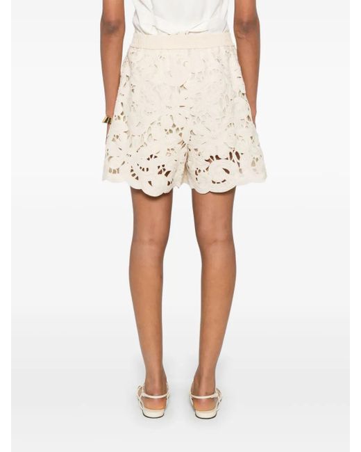 Short En Macramé À Fleurs Moncler en coloris Natural