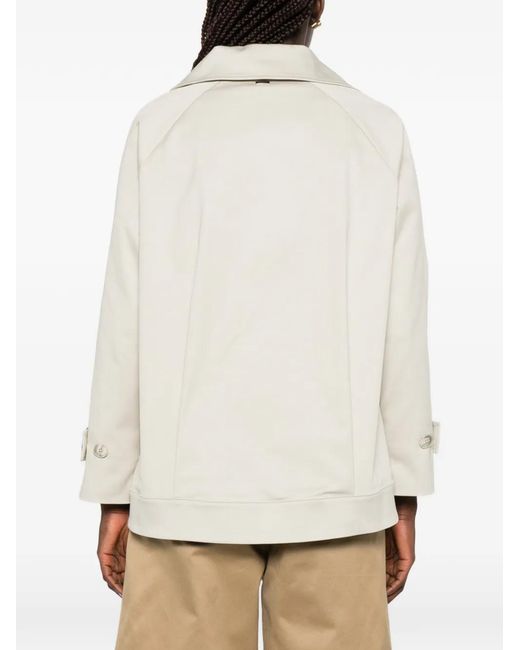 Herno White Double-Breasted Jacket