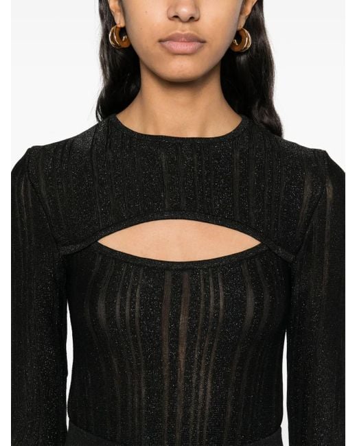 ANDREADAMO Black Wet Bodysuit