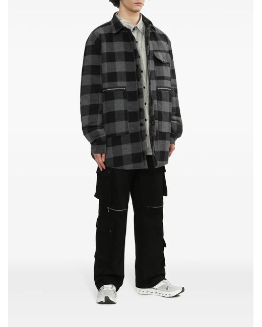 WESTFALL Black Checked Shirt for men