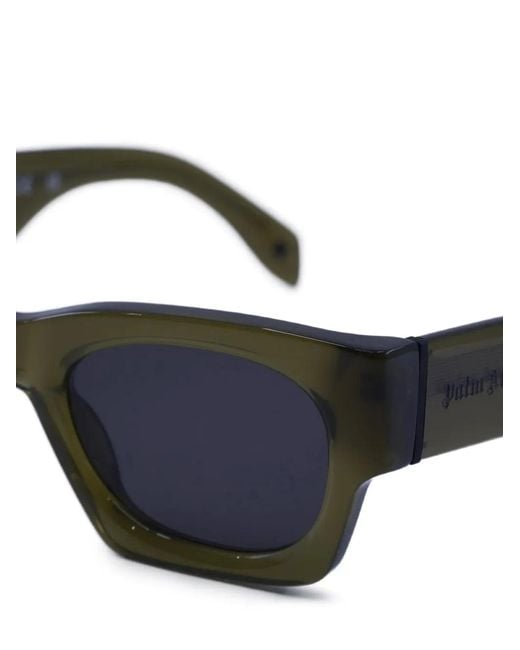 Palm Angels Blue Bodie Full-Rim Sunglasses