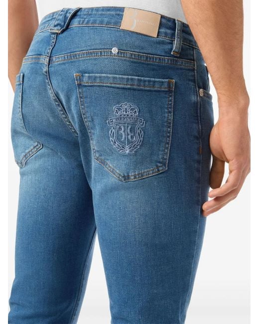 Billionaire Blue Straight-Leg Jeans for men