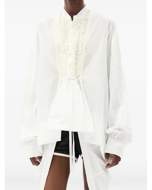 Ann Demeulemeester White Ati Ruffled Shirt