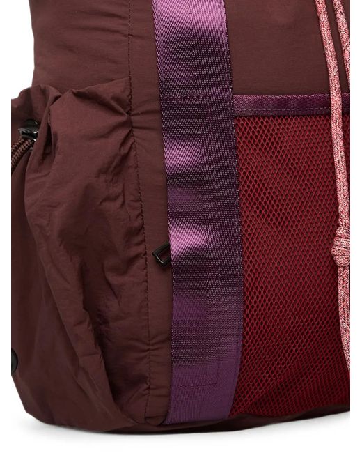 Desigual Purple Drawstring Mesh-Panel Backpack