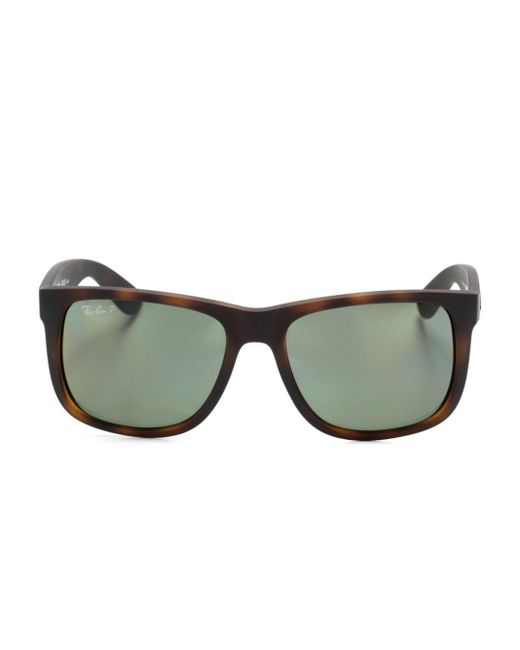Ray-Ban Gray Justin Classic Square-frame Sunglasses for men