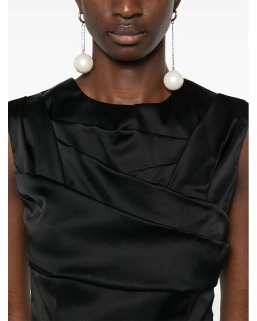 Viktor & Rolf Black Pleated Blouse