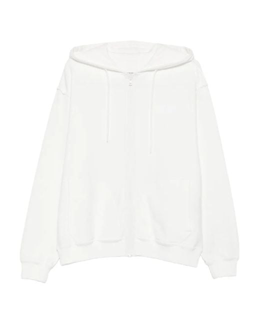 メンズ MM6 by Maison Martin Margiela ジップアップ パーカー White
