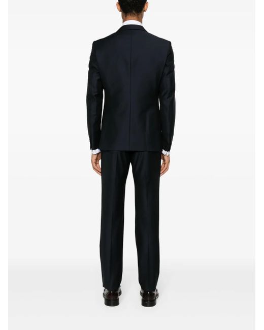 Tagliatore Blue Single-Breasted Wool Suit for men