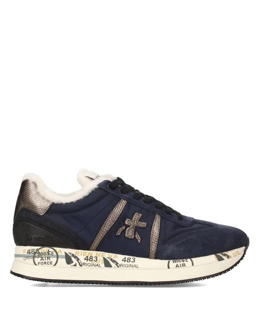 Premiata Blue Connyd Sneakers