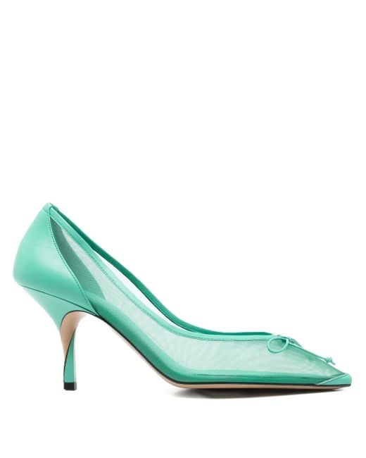 Jacquemus Green Les Escarpins Tourni Pumps