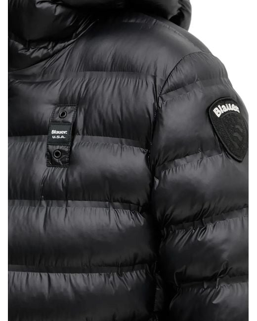 Blauer Black Hooded Padded Jacket