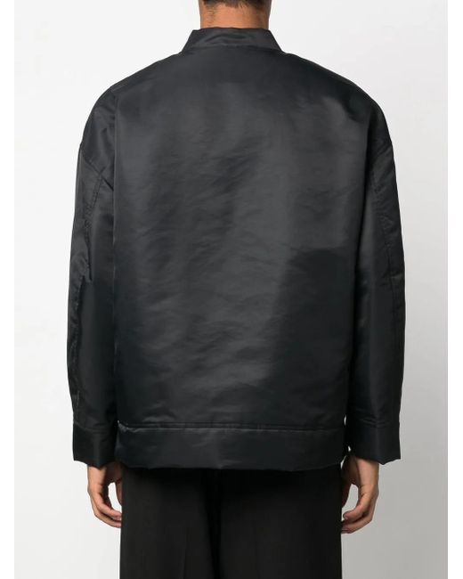 Valentino Garavani Black Zip-Up Bomber Jacket for men