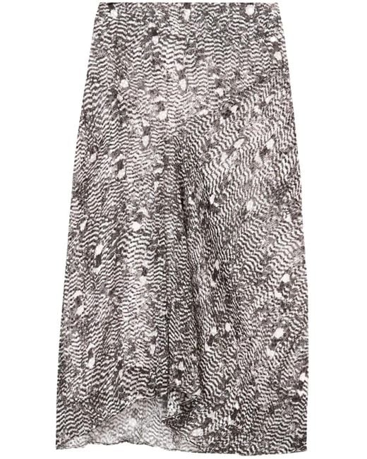 Isabel Marant Lisanne Midi-Rok in het Gray