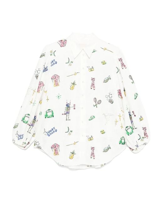 ALÉMAIS White Long Sleeve Shirt