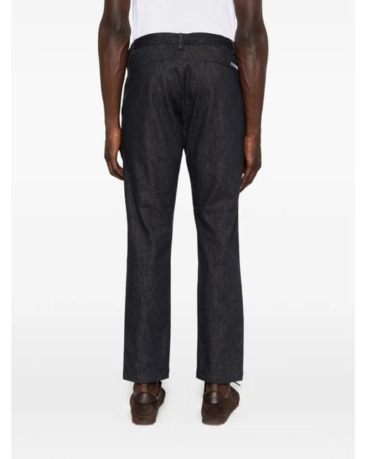 People Of Shibuya Blue Ozeki Elasticated-Waistband Trousers for men