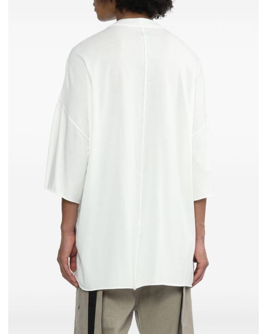 Rick Owens White Graphic-print Cotton T-shirt for men