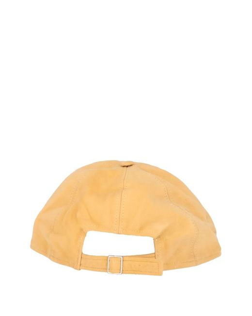 Isaia Natural Leather Baseball Cap for men