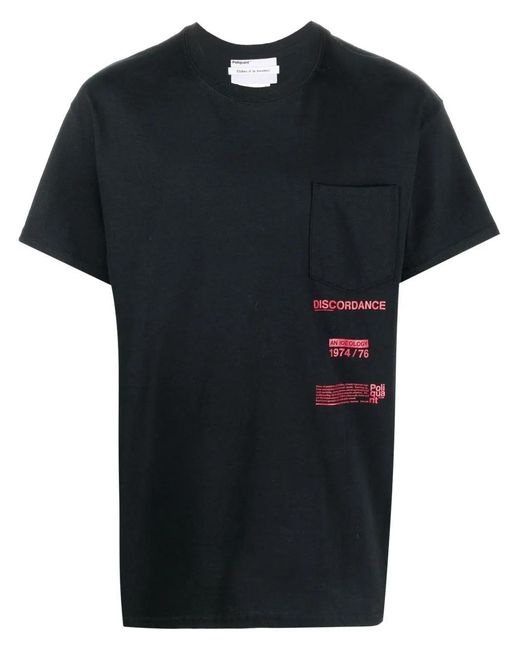 Children of the discordance Black Graphic-Print T-Shirt for men