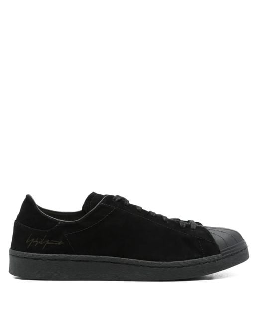 Y-3 Black Suede Leather Sneakers