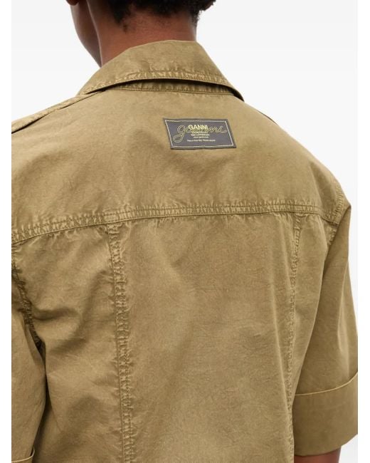 Ganni Green Midikleid aus Denim