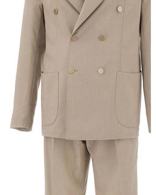 Briglia 1949 Natural Taurasi Double-Breasted Suit for men