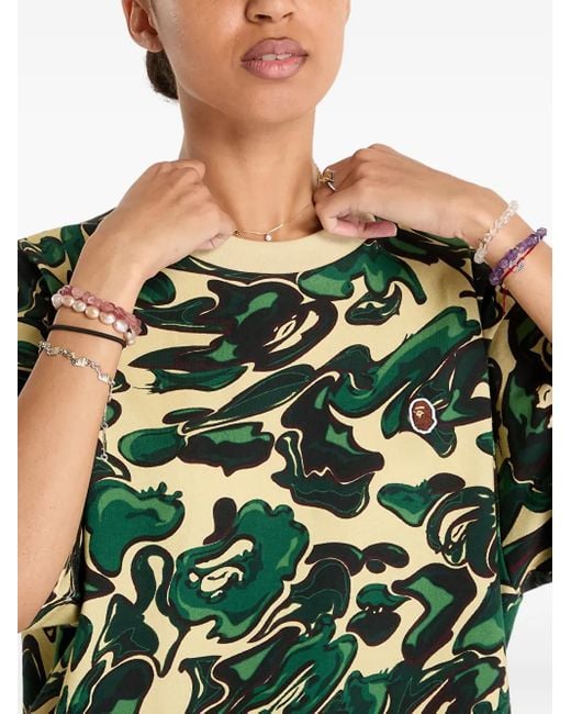 A Bathing Ape マーブルカモフラージュ Tシャツ Green