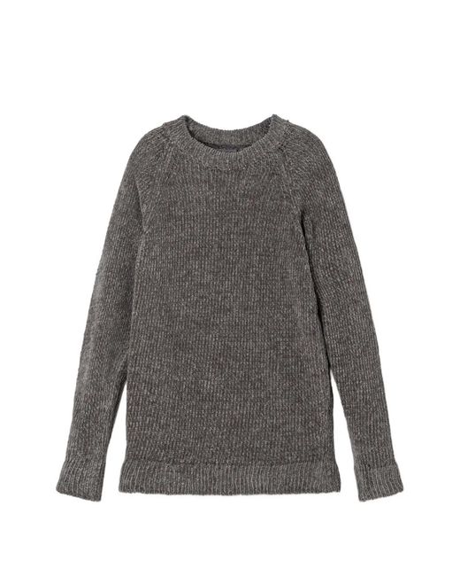 C P Company Gray Chenille Sweater for men