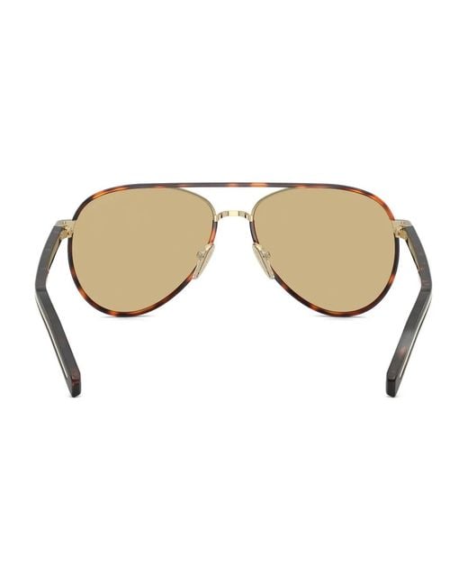 Prada Natural Pilot-Frame Sunglasses