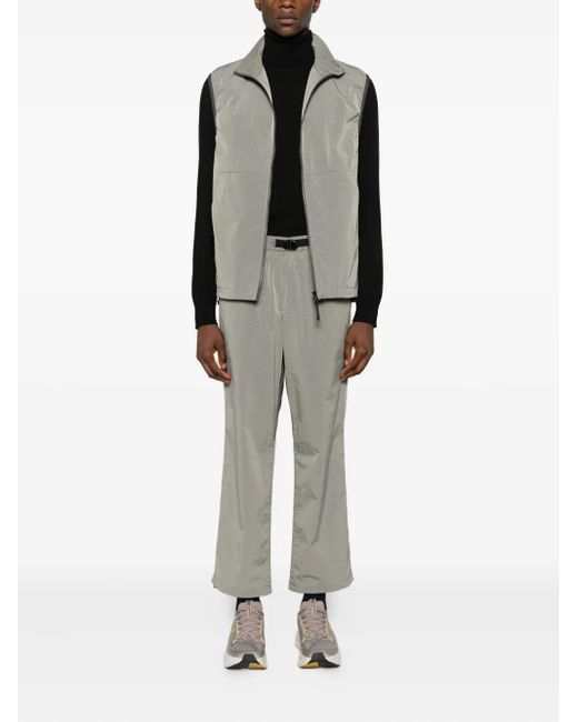 Goldwin Gray Belted Ripstop Track Pants for men