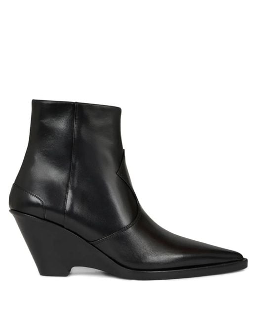 Etro Black 70Mm Leather Ankle Boots