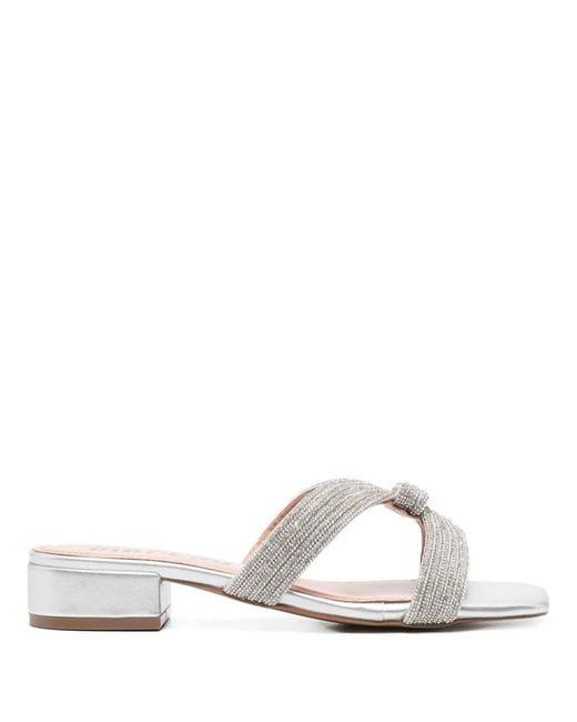 Bibi Lou White Sloan Flat Sandals